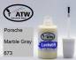 Preview: Porsche, Marble Gray, 673: 20ml Lackstift, von ATW Autoteile West.